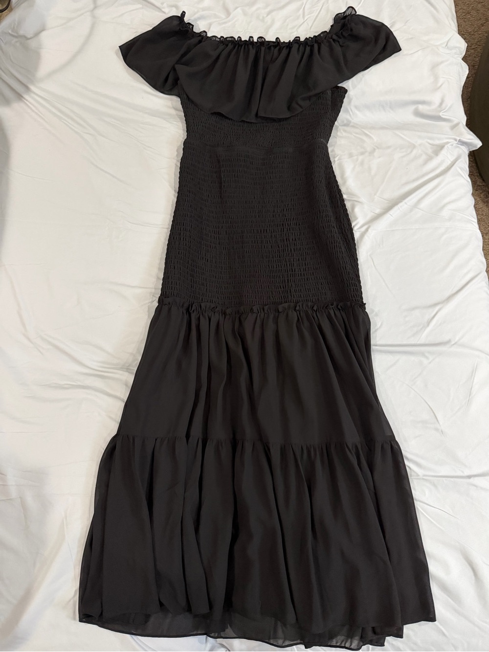 Baltic Born Off-Shoulder Black Maxi Dress - XL